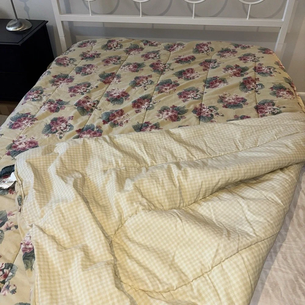 Ralph Lauren Parsonage Floral Queen Full Comforter French Country Cottage 94x96